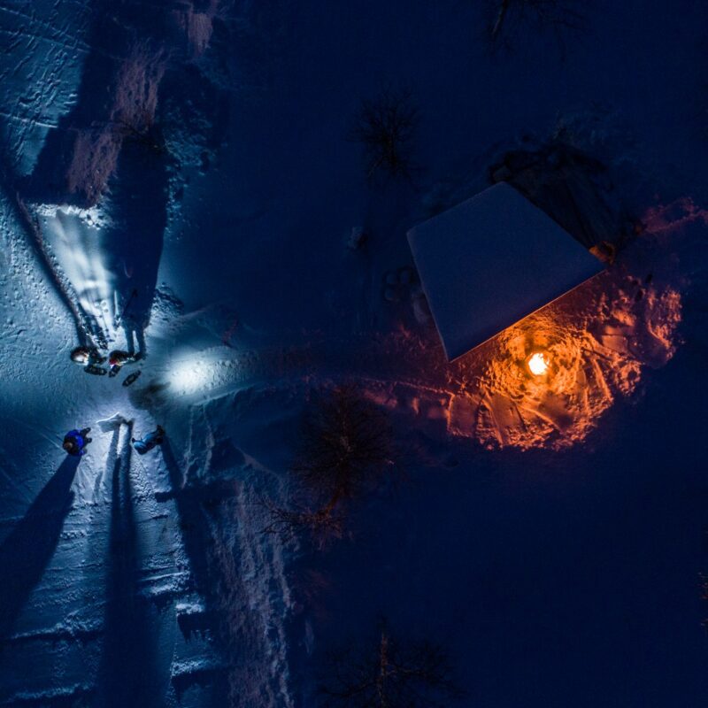Aerial view of Finnish landscape filmed by Twelve